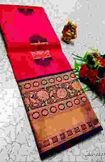 ELITE BRIDAL PICK &PICK SILK SAREES AND WEDDING ART SILK SAREES - LIGHT PEACH