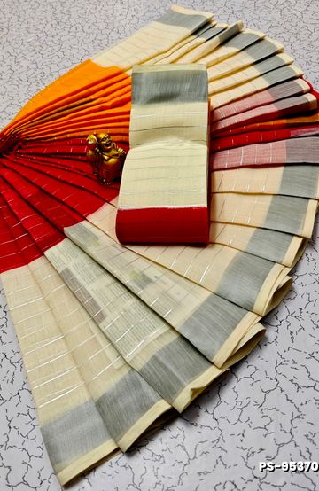 Dailywear cotton sarees premium look lightweight comfortable wear - BOTTLE GREEN (11)