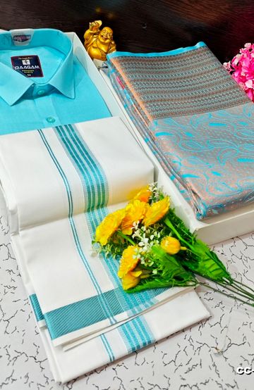 Digital printing dola silk cotton sarees - PESTA GREEN (1)