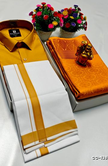 COUPLE COMBO MATCHING AND MATCHING TRADITIONAL SET - ORANGE N