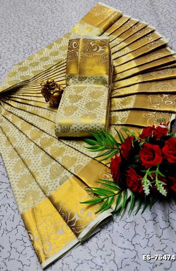 ELITE BRIDAL PICK &PICK SILK SAREES AND WEDDING ART SILK SAREES - LIGHT PEACH