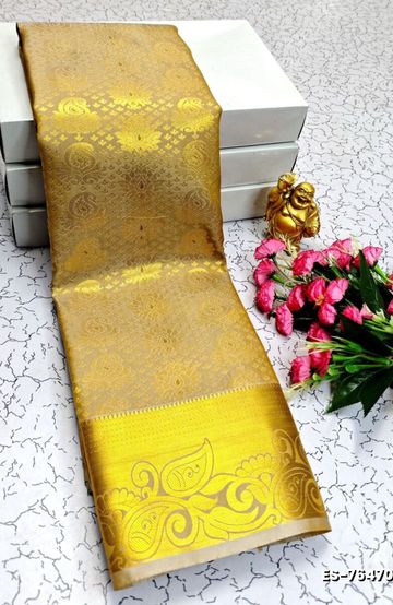 ELITE BRIDAL PICK &PICK SILK SAREES AND WEDDING ART SILK SAREES - GOLD