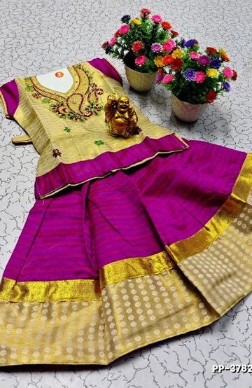 TRENDY WEAR PATTU PAVADAI - VADAMALLI