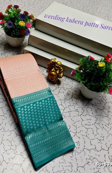 KUBERA ELITE BRIDAL RAPIER FANCY LIGHT WEIGHT SILK TYPE SAREES FUNCTION WEAR - LIGHT SANDLE (5)