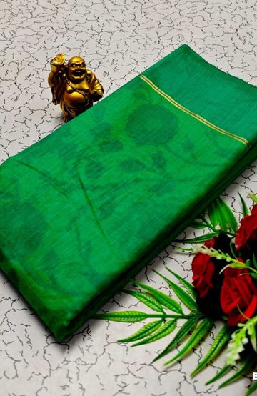 Designer Multi-Color Floral Print Blouse Fabric - BLACK (5)