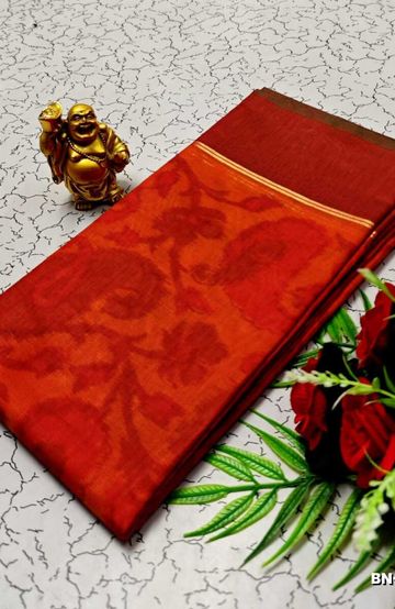 BRIDAL SILK GOLD SILVAR AND COPPER ZARI WEAVE AND WEDDING ART SILK SAREES - LIGHT PINK (18)
