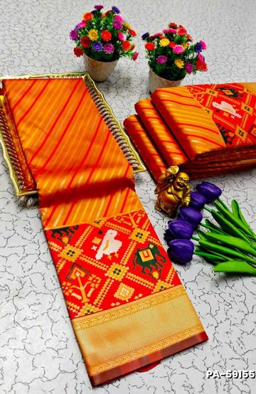 TRANDING PATOLA SILK SAREES - VENTHAYA COLOUR (2)