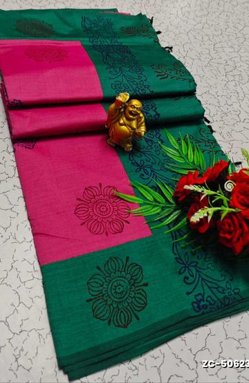 Luxurious heavy work blouse fabric with floral goldwork jaal border - REXONA (6)