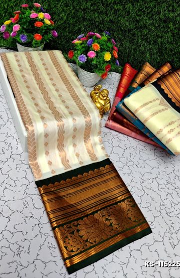 Designer Multi-Color Floral Print Blouse Fabric - IVORY COLOUR