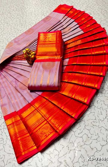 Dailywear cotton sarees premium look lightweight comfortable wear - MEJANTA (2)