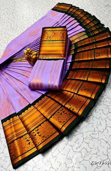 Beauty checked soft silk rich look design soft material function and party wear - VADAMALLI