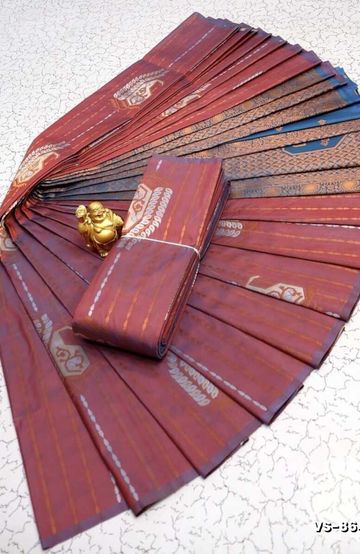 Elegant Silk Dhoti Shirt & Saree Couple Combo coordinated look for special occasions - REXONA (4)