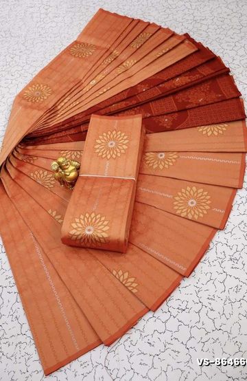 Dailywear cotton sarees all over body flower designpattern design premium look lightweight comfortable wear - MEJANTA