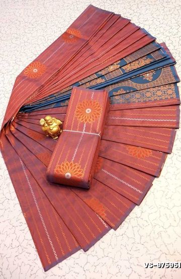 TRENDING KERALA SPECIAL FULL WORK EMBOSSED DIGITAL PRINTING TISSUE SAREE COLLECTIONS - IVORY COLOUR (21)