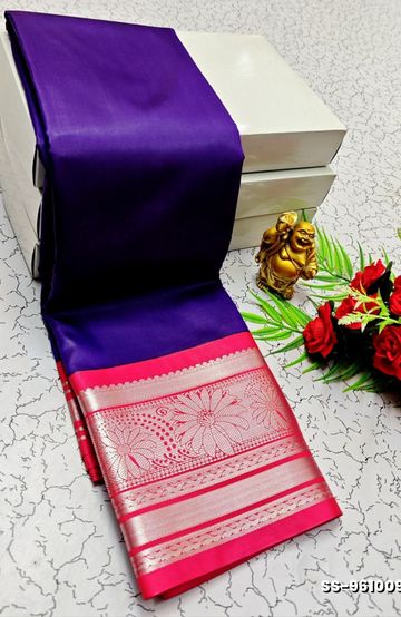 FESTIVAL AND FUNCTION WEAR TRADITIONAL KIDS PATTU PAVADAI STONE WORK DESIGN - RUBY COLOUR