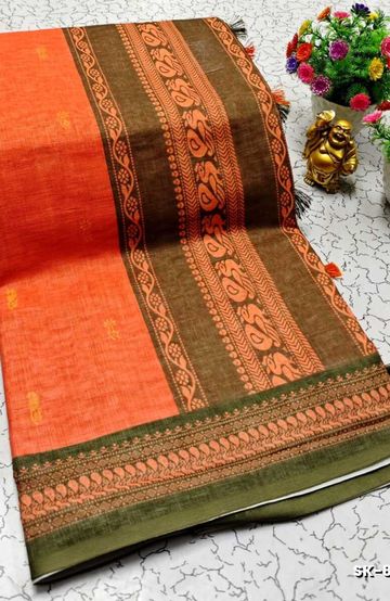 BRIDAL SILK GOLD SILVAR AND COPPER ZARI WEAVE AND WEDDING ART SILK SAREES - YELLOW COLOR (1)