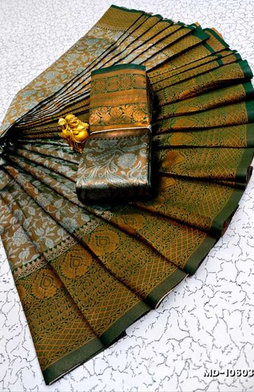 Elegant Tissue Dhoti Shirt & Saree Couple Combo coordinated look for special occasions - LIGHT SANDLE (9)