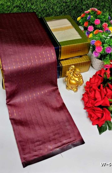 VAIRA OOSI  FANCY  SOFT SILK LIGHT WEIGHT  SAREES - CREAM COLOR