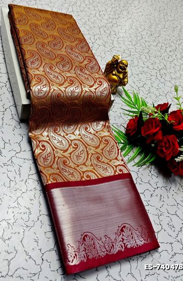 Dailywear cotton sarees premium look lightweight comfortable wear - COFEE BROWN (2)