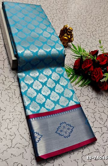 Premium kubera pattu saree rapier fancy  light weight silk type sarees function wear - BABY PINK