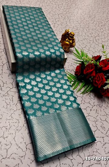 FANCY PLAIN COTTON  SOFT SILK SAREES - LIGHT PINK