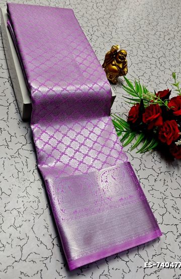 KUBERA ELITE  BRIDAL RAPIER FANCY  LIGHT WEIGHT SILK TYPE SAREES - VENTHAYA COLOUR