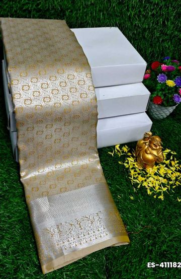ELITE BRIDAL PICK &PICK SILK SAREES AND WEDDING ART SILK SAREES - METALLIC GOLD