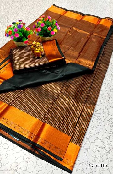ELITE BRIDAL PICK &PICK SILK SAREES AND WEDDING ART SILK SAREES - BLACK (1)