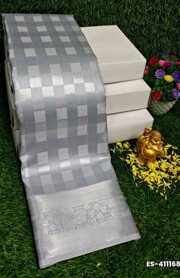 ELITE BRIDAL PICK &PICK SILK SAREES AND WEDDING ART SILK SAREES - SILVAR COLOUR