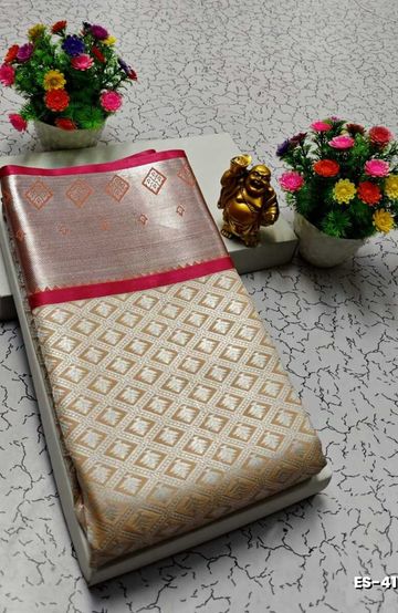 ELITE BRIDAL PICK &PICK SILK SAREES AND WEDDING ART SILK SAREES - CREAM (2)