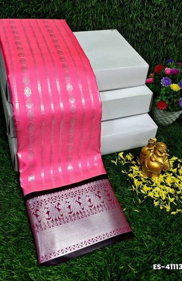 ELITE BRIDAL PICK &PICK SILK SAREES AND WEDDING ART SILK SAREES - DARK PINK (2)
