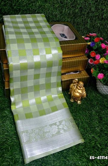 ELITE BRIDAL PICK &PICK SILK SAREES AND WEDDING ART SILK SAREES - LIGHT GREEN (3)