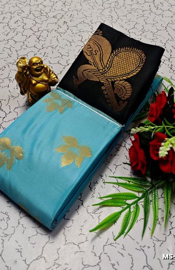 BRIDAL SILK GOLD SILVAR AND COPPER ZARI WEAVE AND WEDDING ART SILK SAREES - MAUVE COLOUR (7)