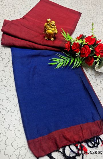 Digital printing dola silk cotton sarees - IVORY COLOUR