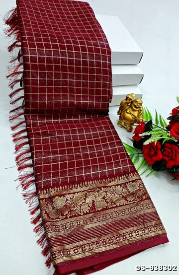 Dailywear cotton sarees premium look lightweight comfortable wear - SLATE COLOUR