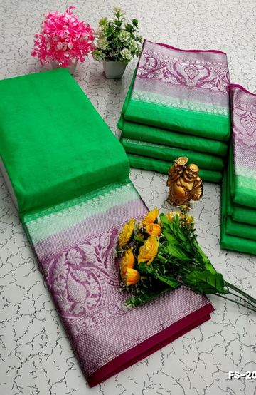 Dailywear cotton sarees premium look lightweight comfortable wear - INDIGO COLOUR (1)