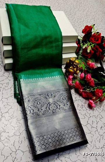 Banaras with our Banarasi Cotton fabric — a beautiful fusion of classic artistry and breathable comfort wear saree - BROWN