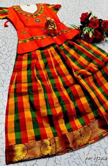 Banaras with our banarasi cotton fabric a beautiful fusion of classic artistry and breathable comfort wear saree - CORAL COLOUR