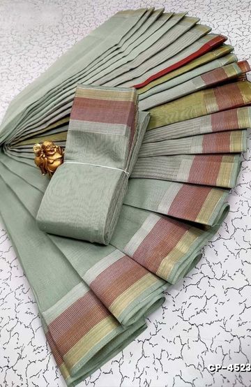 Korvai kotanji Trendy & Fancy bhutta and 2/100 Silk Cotton Sarees Function wear - DARK PINK (1)