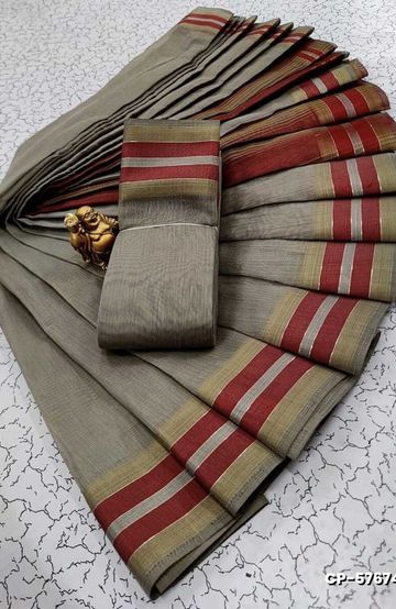 SOFT SILK FANCY BEST QUALITY SILK THENMATHI SAREES - DARK GREEN