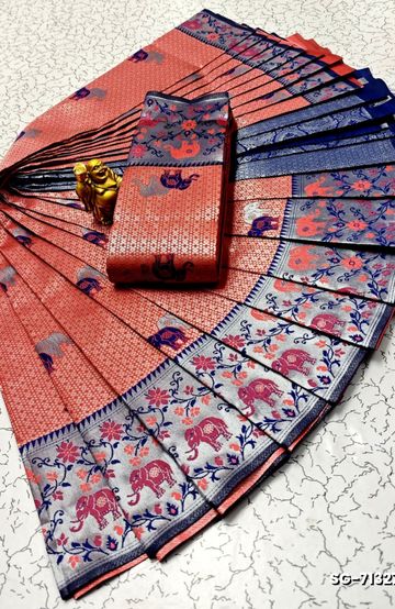 Korvai kotanji Trendy & Fancy bhutta and 2/100 Silk Cotton Sarees Function wear - GREEN (3)