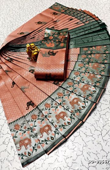 SOFT SILK FANCY BEST QUALITY SILK THENMATHI SAREES - RED (2)