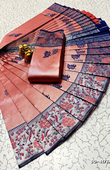 Dailywear cotton sarees all over body flower designpattern design premium look lightweight comfortable wear - DARK GREEN