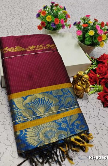 KALYANI SILK TYPE SAREES - MEJANTA