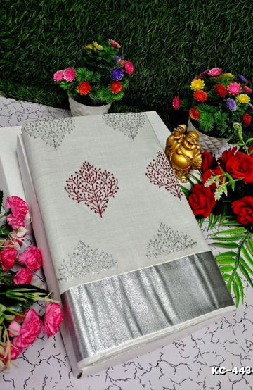 Dailywear cotton sarees premium look lightweight comfortable wear - RED (9)