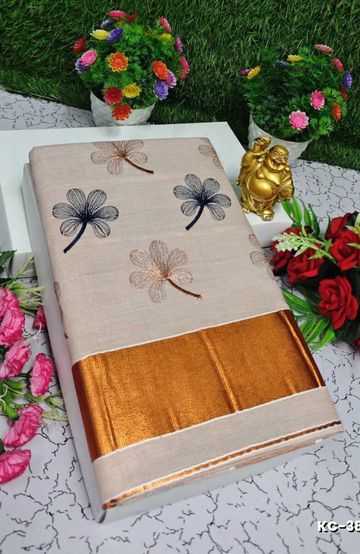 Designer Multi-Color Floral Print Blouse Fabric - BLACK (16)