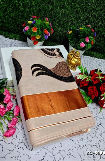 Korvai kotanji Trendy & Fancy bhutta and 2/100 Silk Cotton Sarees Function wear - NORMAL  BLUE