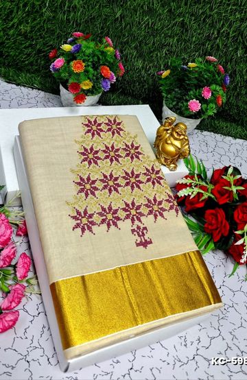 Dailywear cotton sarees premium look lightweight comfortable wear - SLATE COLOUR (3)