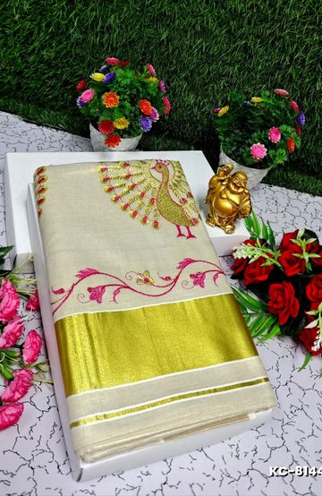 Dailywear cotton sarees all over body flower designpattern design premium look lightweight comfortable wear - WINE COLOUR