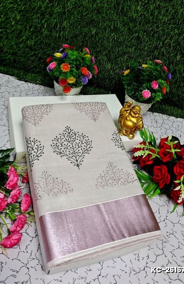 Dailywear cotton sarees all over body flower designpattern design premium look lightweight comfortable wear - YELLOW COLOR